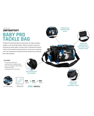 Sensation Baby Pro Bag Blue/Black/White