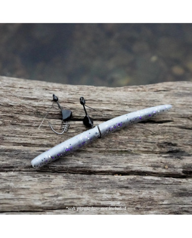 Core Tackle Weedless Strait Shank Wacky Shot no1 1/8oz 3pc