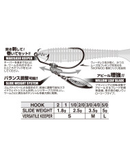 Decoy Makisasu Blade Worm230G Underspin Hooks