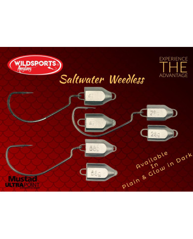 Wildsports Angling Weedless Saltwater Jighead 1.5oz 5/0 1pc
