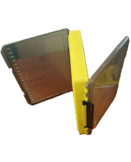 Ittys/ Lurecast Crank/Jerkbait/Jig Double Sided Tackle Box Yellow Trans Grey 34*22*5cm