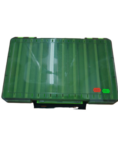 Ittys/ Lurecast Crank/Jerkbait/Jig Double Sided Tackle Box Green Trans Grey 34*22*5cm
