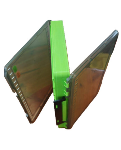 Ittys/ Lurecast Crank/Jerkbait/Jig Double Sided Tackle Box Green Trans Grey 34*22*5cm