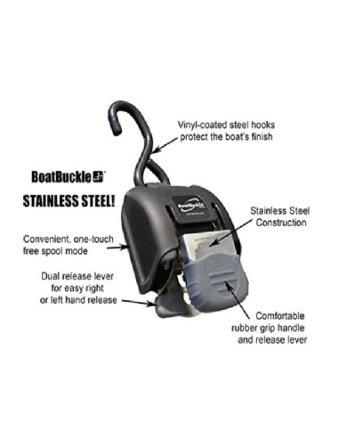 Boatbuckle Boat Gen 2 Stainless Steel Transom Tie Down
