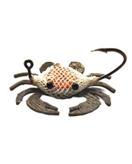 React BFS Flexo Skeleton Crab Hot Spot White Orange -Grey Legs 2.5cm no.4