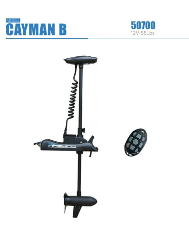 HASWING CAYMAN B BOW MOUNT TROLLING MOTOR 12 V 55 Lb 47 in Shaft Black