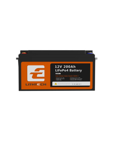 Lithtech TE12200 LIFePO4 12 Volt 200 Ah Battery Pack