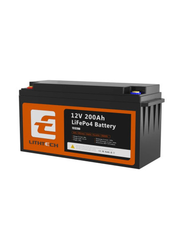 Lithtech TE12200 LIFePO4 12 Volt 200 Ah Battery Pack