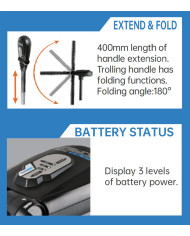 Haswing Protruar 1hp 12V 65 lb Thrust 36 inch Brushless Electric Outboard Motor