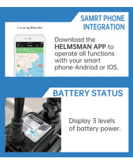 HASWING CAYMAN B GPS Black 12V 55lb 54in Bow Mount Trolling Motor