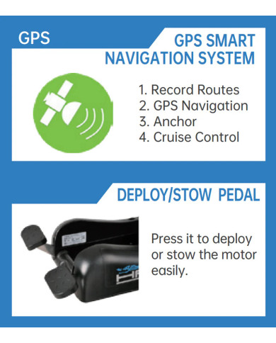 HASWING CAYMAN B GPS Black 12V 55lb 54in Bow Mount Trolling Motor