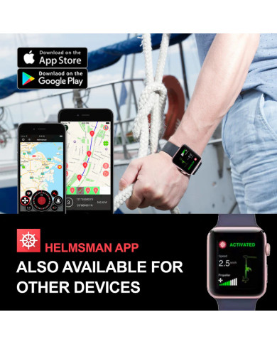 HASWING CAYMAN B GPS Black 12V 55lb 54in Bow Mount Trolling Motor