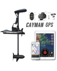 HASWING CAYMAN B GPS Black 12V 55lb 54in Bow Mount Trolling Motor