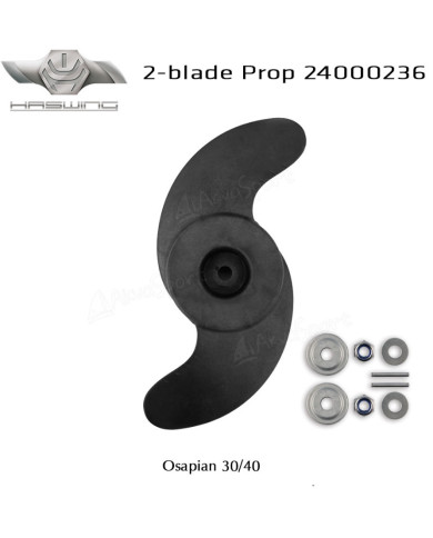 Haswing Replacement 2-Blade 9 in diam Propeller kit for OSAPIAN 40 lb trolling motors