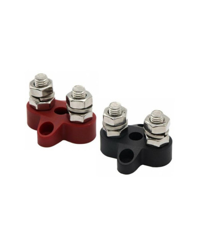 Victron Dual Terminal Stud M8-linked set (1 red/1 black)