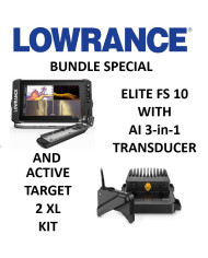 Lowrance ELITE FS 10 AI 3-in-1 + Active Target 2 XL KIT BUNDLE SPECIAL