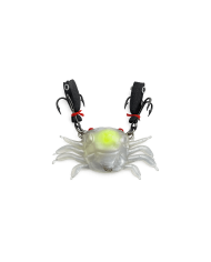 React Eat Me Soft Crab Floating Claw - Pearl Chartreuse Spot -Black Claw 5cm 1/4oz no.8