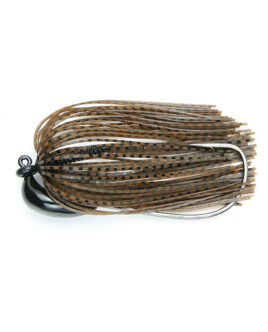 Keitech Model III Tungsten Swim Jig 1/4 Oz Green Pumpkin Tiger