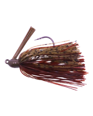 Biggen Bass Tungsten Swim Jig 3/8Oz Dark Pumpkin Brown
