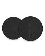 Fusion FM Series Marine Speakers 7.7 in 200-Watt Round Black Flush-Mount