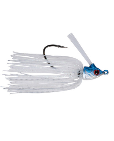 6th Sense Mineral Swim Jig White Ice 3/8oz