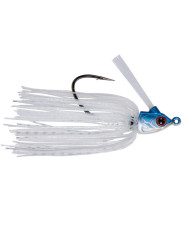 6th Sense Mineral Swim Jig White Ice 3/8oz