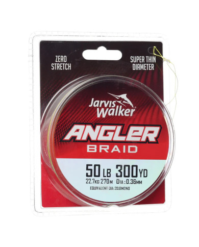 Jarvis Walker Angler Braid Line 50lb 0.36mm 270m
