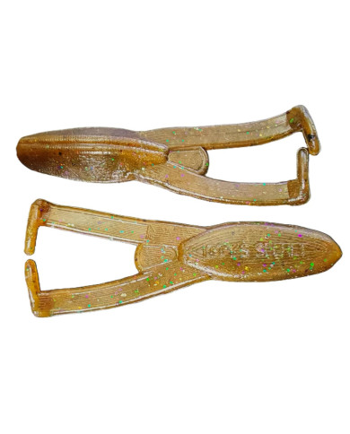 Itty's Secret Frog Amber Laminate 4in