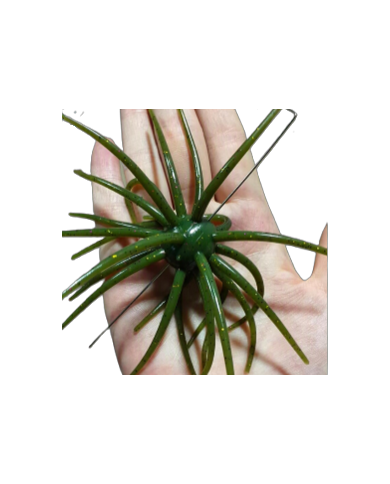 CMF Bass Bug Ball Large Dark Green Pumpkin Candy 3/4in Ball 4 1/2in 1pc