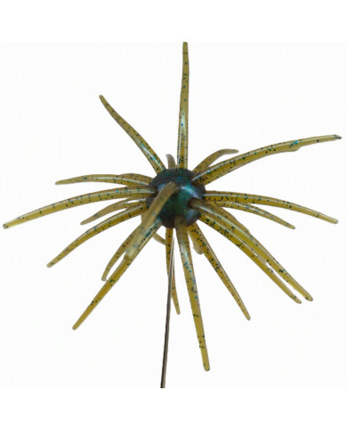 CMF Bass Bug Ball Extra Large Green Pumpkin Blue Shimmer 25mm Ball 5 1/2in 1pc