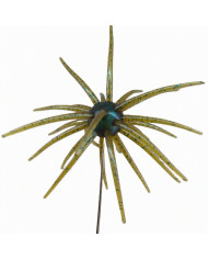 CMF Bass Bug Ball Extra Large Green Pumpkin Blue Shimmer 25mm Ball 5 1/2in 1pc