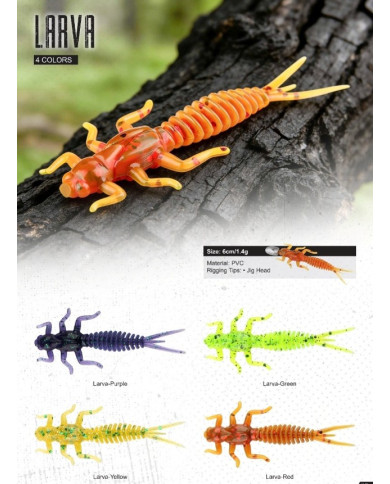 CMF Bass Larva 2 1/2in 10pc