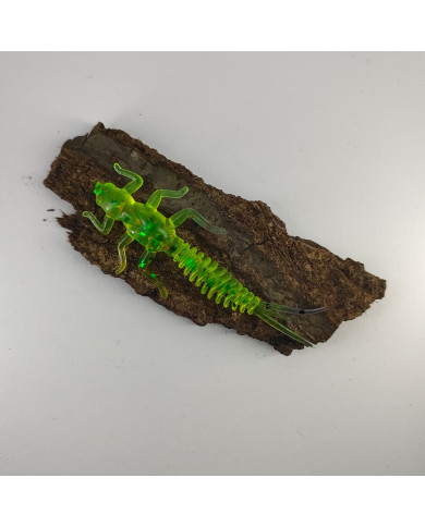 CMF Bass Larva Chartreuse Green 2 1/2in 10pc
