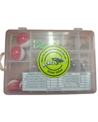 Bass.co.za Fresh Water/Saltwater  Starter Kit Ten - 54pc