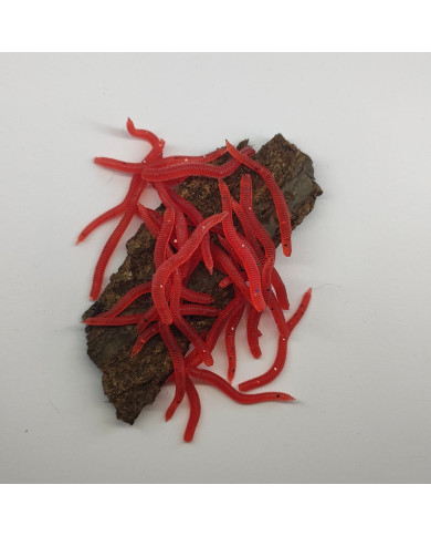 CMF Bass Earthworm Natural Red 3.5cm 30pc