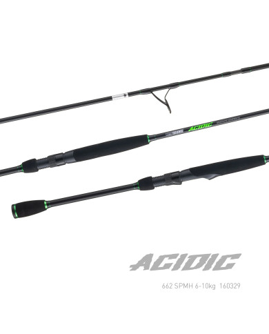 Bite Science Acidic 6ft 6in Medium Heavy 2pc Spinning Rod / Bite Science BSR-X 2500 Spinning reel Combo