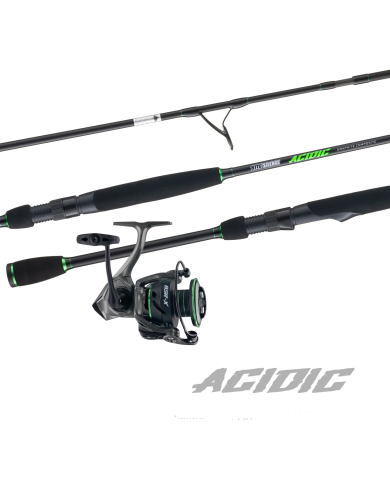 Bite Science Acidic 6ft 6in Medium Heavy 2pc Spinning Rod / Bite Science BSR-X 2500 Spinning reel Combo