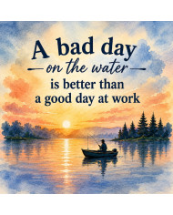 My Sticker Life - A bad day on the water  (017) 6.5cm(H) x 6.5cm(L) Magnet