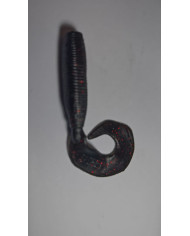 Itty's Secrets Baits Grub Black Red 3in