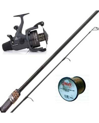 Shimano Baitrunner DL 6000 RB Reel / Shimano Tribal AC5 10ft 3.2lb 20-85g 2pc Rod / Ultimate X3 Line 7lb - Combo