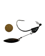 CMF Bass Weighted Swimbait Underspin 4/0 1/5oz 1pc (10c piece not included  for scale purposes )