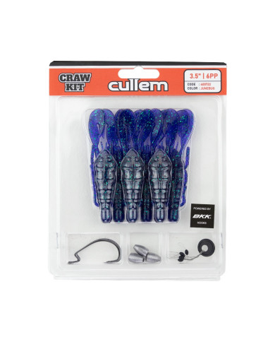 Cullem Pro Series Craw Kit - Junebug 3.5in 6pk
