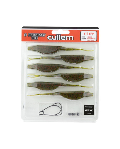 Cullem Pro Series Soft Jerkbait Kit - Watermelon Red 5in 12pk