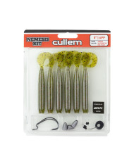 Cullem Pro Series Soft Nemesis Grub Kit - Watermelon Red 4.5in 12pk