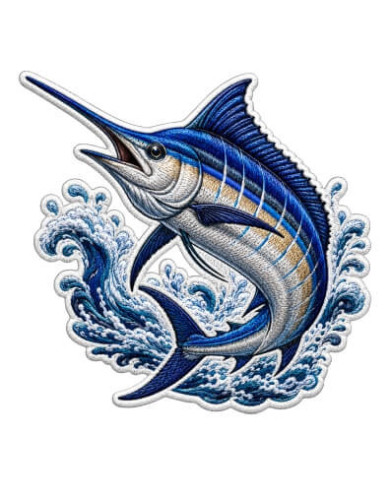 My Sticker Life - Splash - Marlin (031) 6.5cm(H) x 6.5cm(L) Magnet