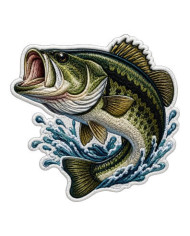 My Sticker Life - Splash - Bass (032) 6.5cm(H) x 6.5cm(L) Magnet