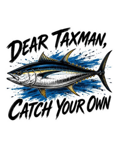 My Sticker Life - Dear Taxman (037) 6.5cm(H) x 6.5cm(L) Magnet