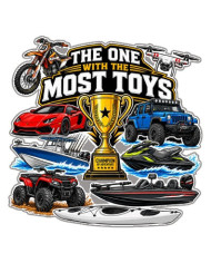 My Sticker Life - Most Toys (038) 6.5cm(H) x 6.5cm(L) Magnet