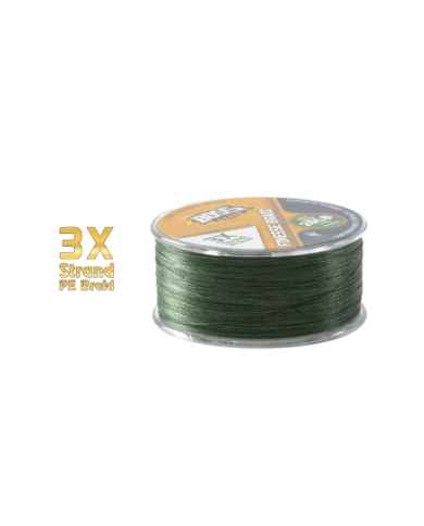 Boss Finesse Braid Green 3X 4 lb - 1.8 kg 0.06 mm Braided Line 200m Spool