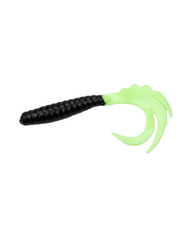 Cullem Value Series Ripple Tail Black Chartreuse Tail 4in 5pk